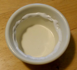 Figure 5 - Glue in ramekin